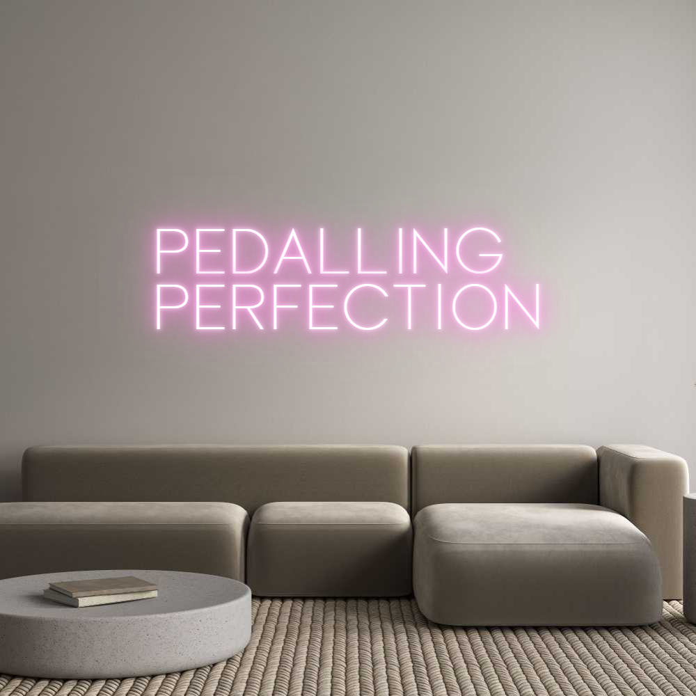 Custom Neon Sign Online Editor Pedalling 
P...