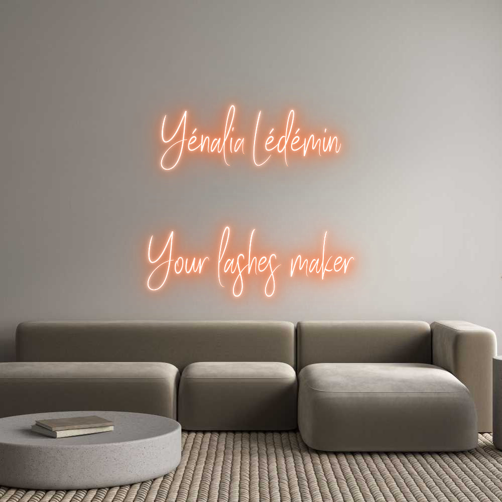 Custom Neon Sign Online Editor Yénalia Lédém...