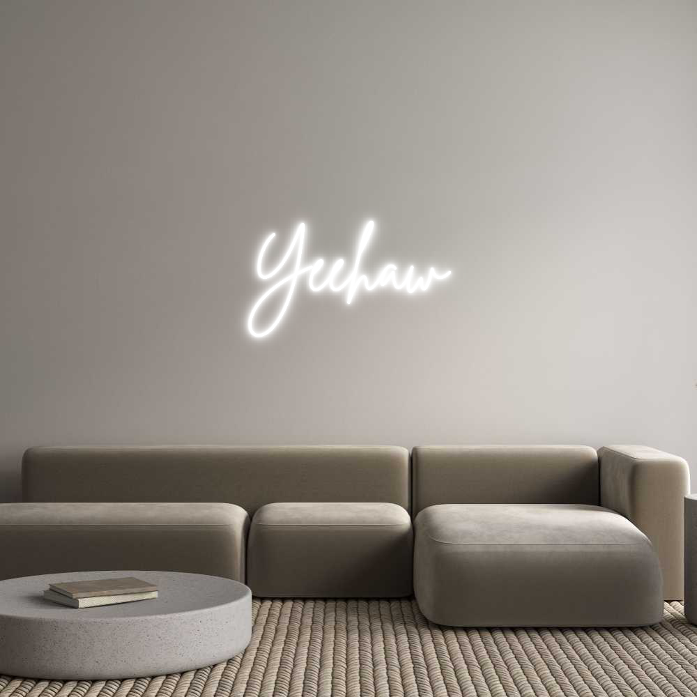 Custom Neon Sign Online Editor Yeehaw