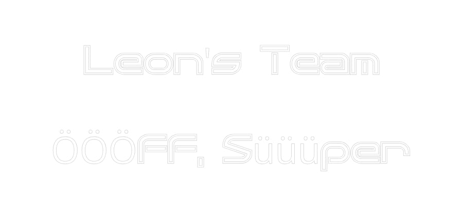 Custom Back Lit Neon Sign Online Editor Leon's Team
...