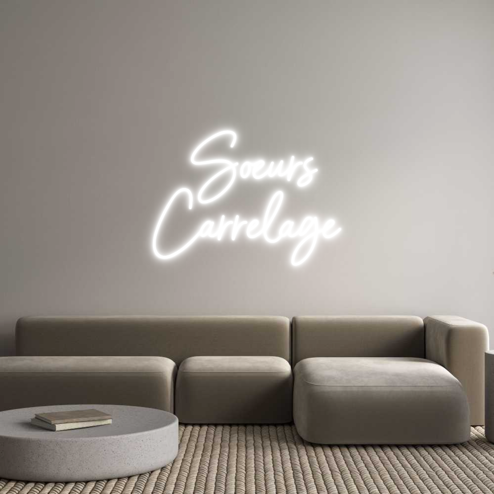 Custom Neon Sign Online Editor  Soeurs
Carr...