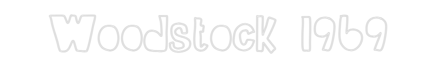 Custom Neon Sign Online Editor Woodstock 1969