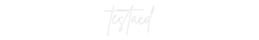 Custom Neon Sign Online Editor testacd