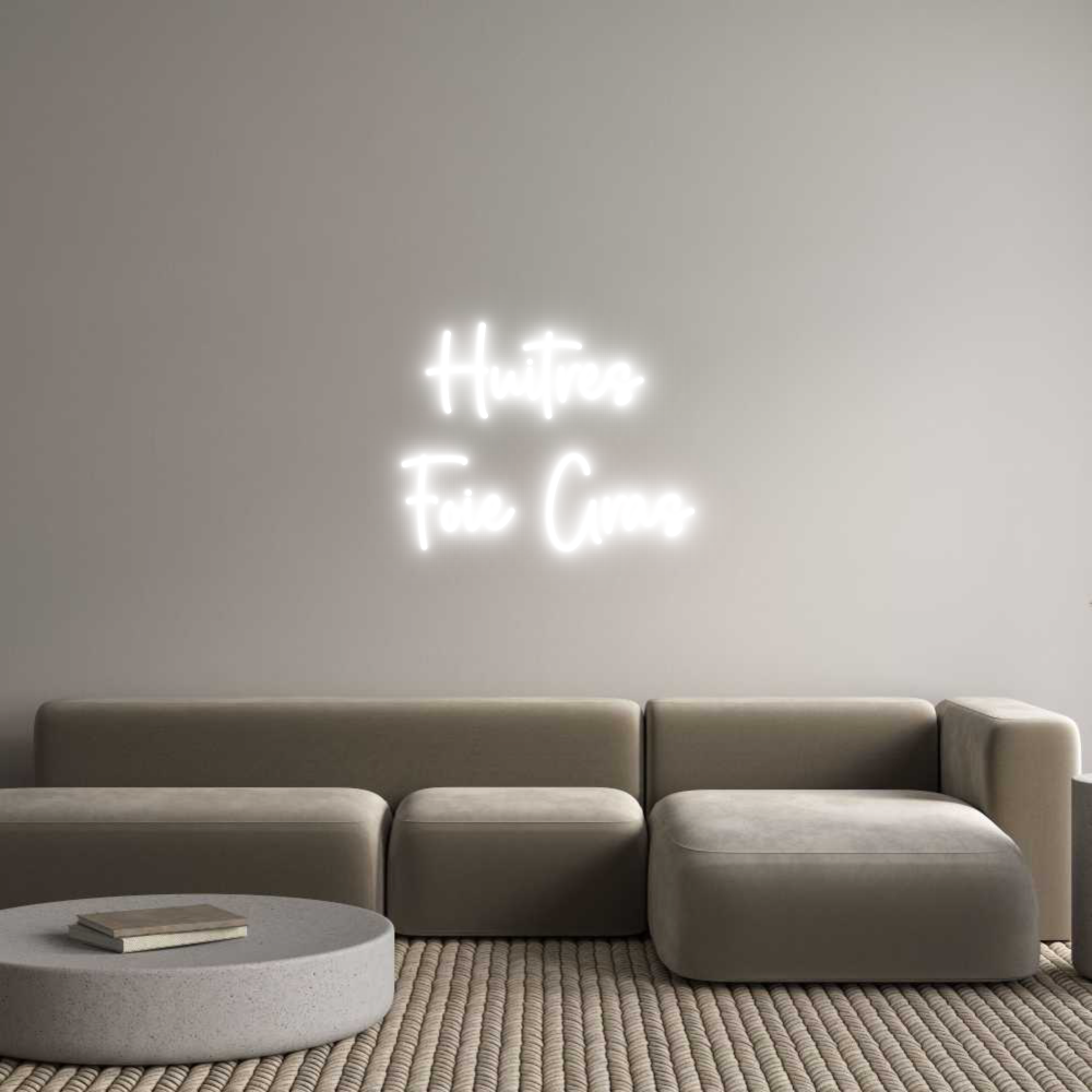 Custom Neon Sign Online Editor Huitres 
Foi...
