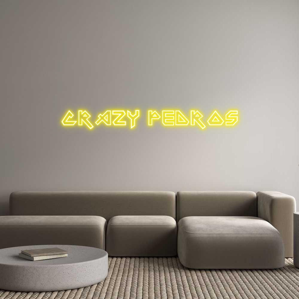 Custom Neon Sign Online Editor CRAZY PEDROS