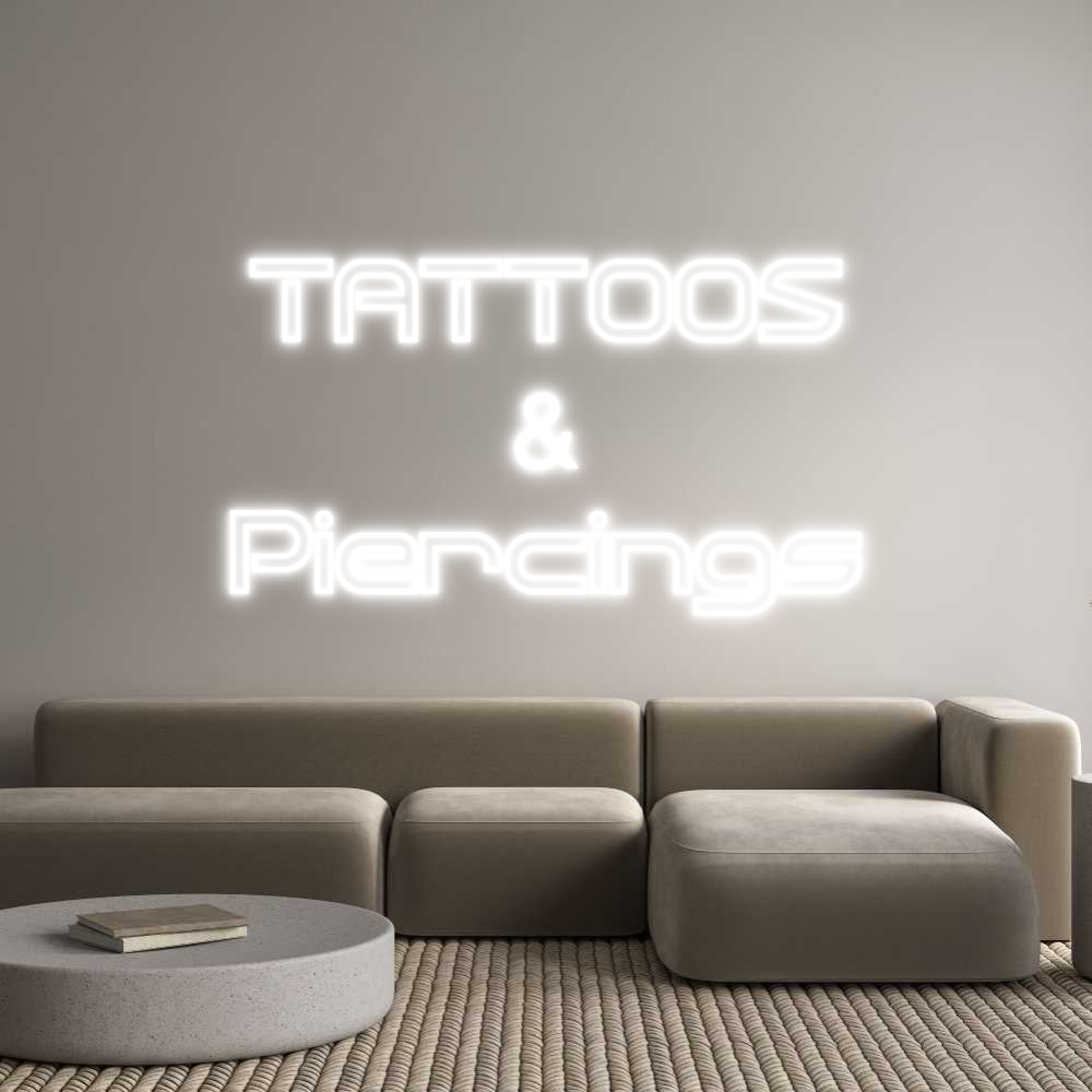Custom Neon Sign Online Editor TATTOOS
&
P...