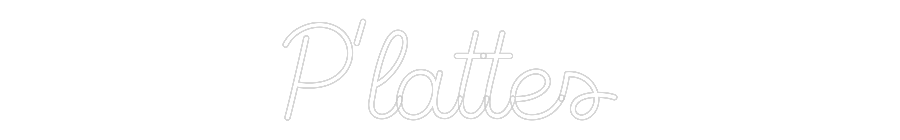Custom Back Lit Neon Sign Online Editor P’lattes