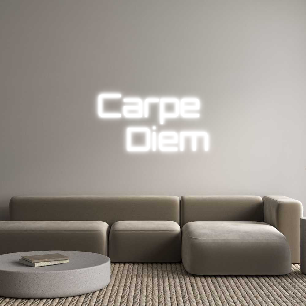Custom Neon Sign Online Editor Carpe 
Diem