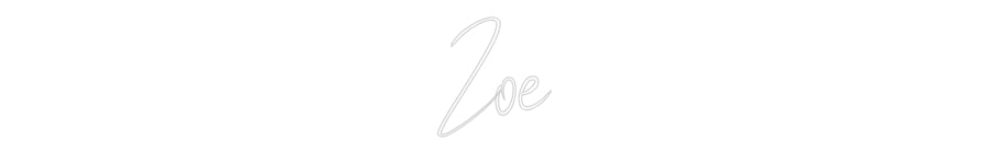 Custom Neon Sign Online Editor Zoe