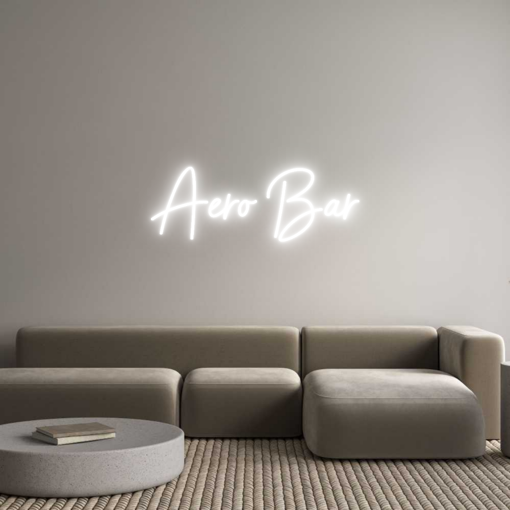 Custom Neon Sign Online Editor Aero Bar