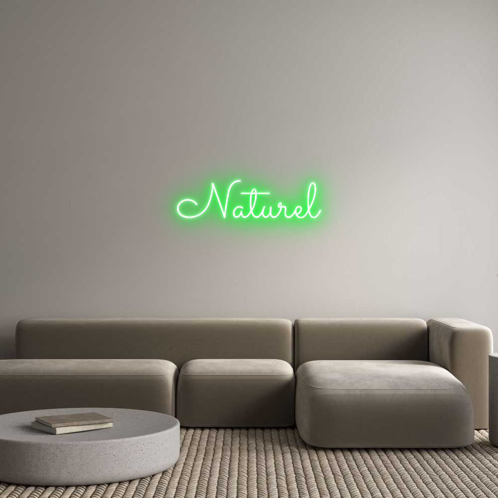 Custom Back Lit Neon Sign Online Editor Naturel
