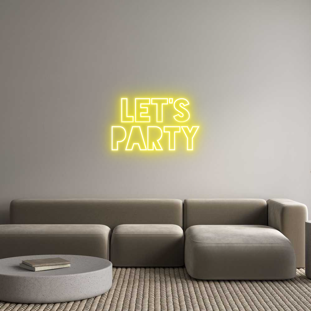 Custom Neon Sign Online Editor Let's
party