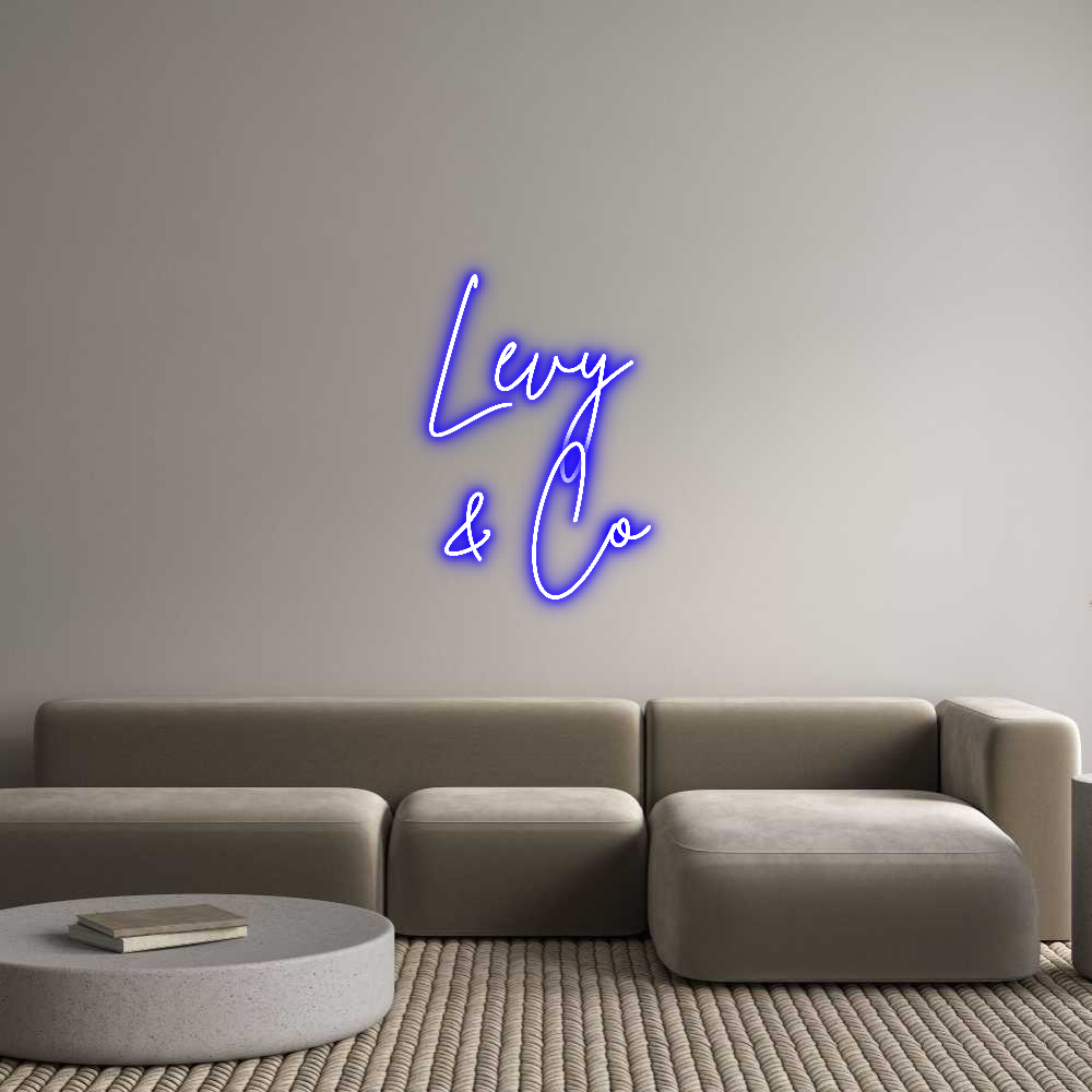 Custom Neon Sign Online Editor Levy 
& Co