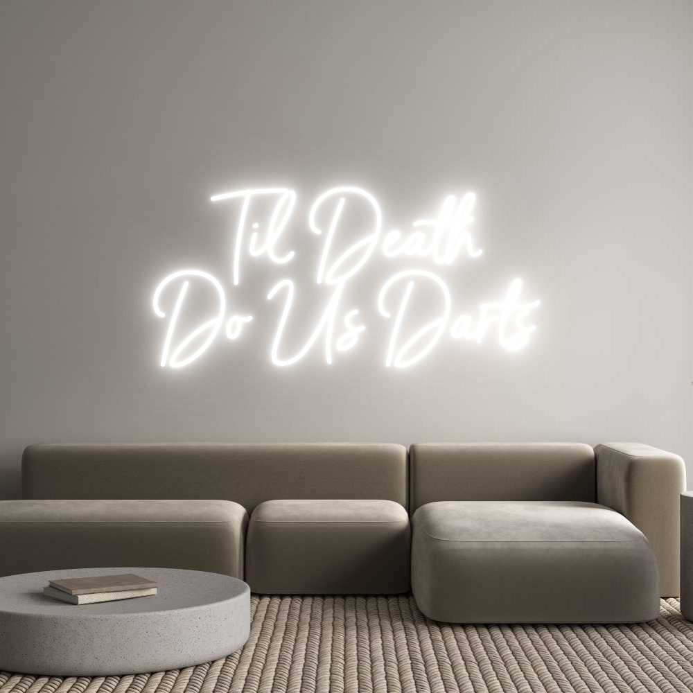 Custom Neon Sign Online Editor Til Death
Do...