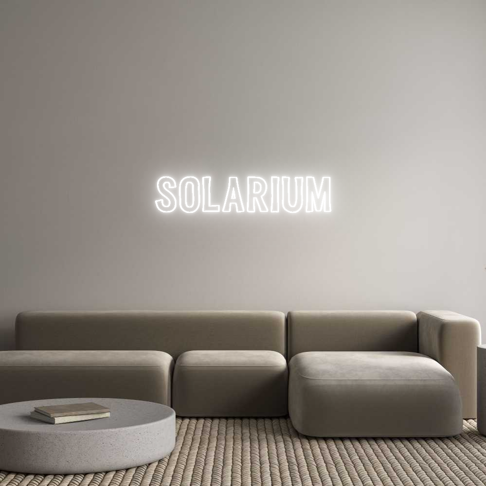 Custom Neon Sign Online Editor SOLARIUM