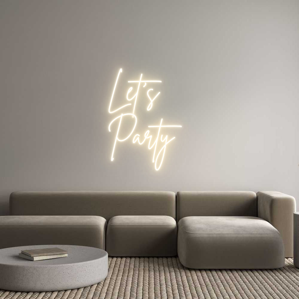 Custom Neon Sign Online Editor Let’s
Party