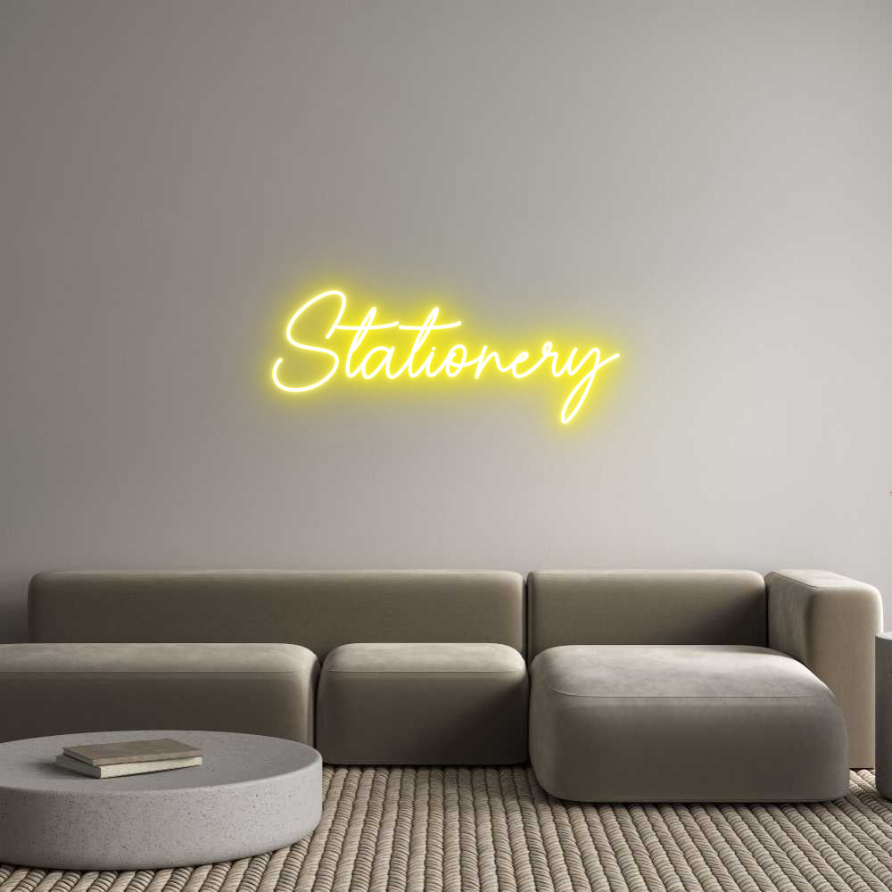 Custom Neon Sign Online Editor Stationery