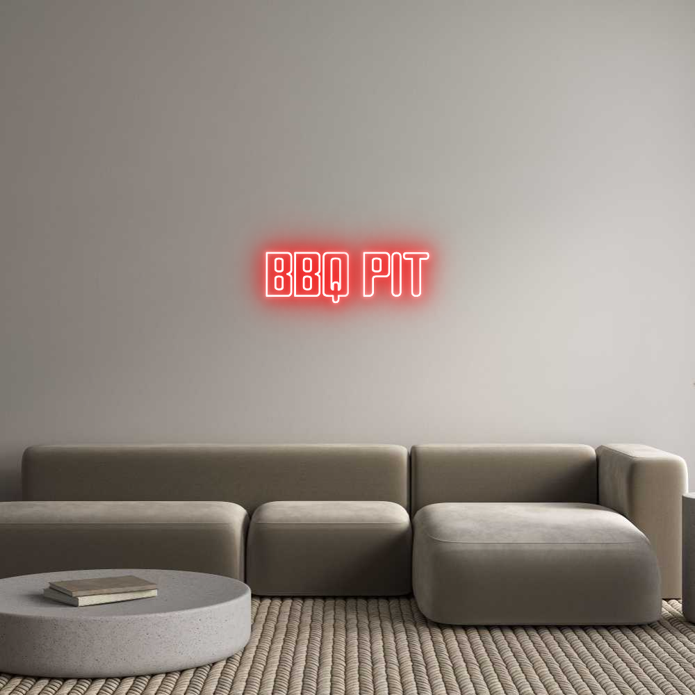 Custom Neon Sign Online Editor BBQ PIT