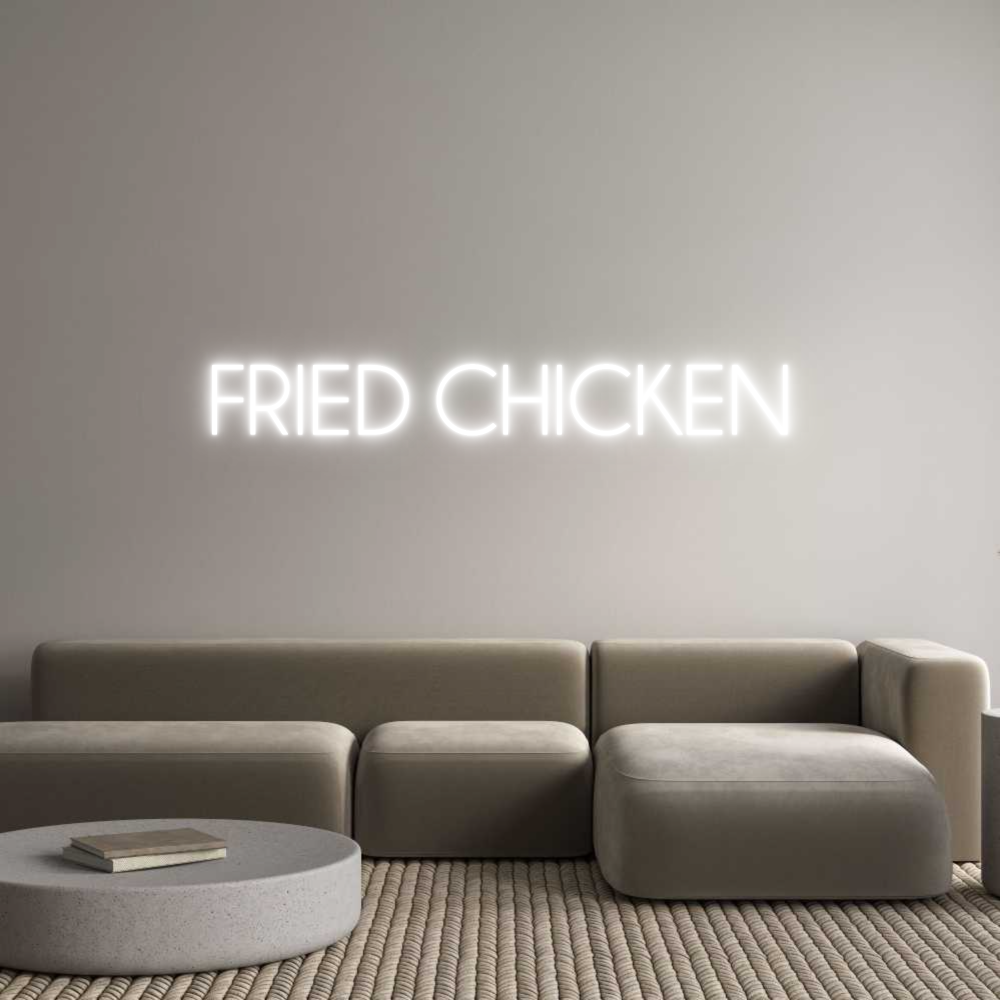 Custom Neon Sign Online Editor FRIED CHICKEN