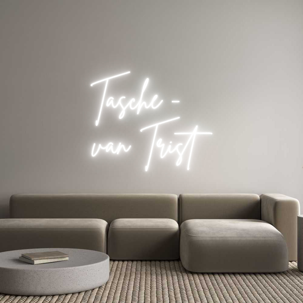 Custom Neon Sign Online Editor Tasche -
van...