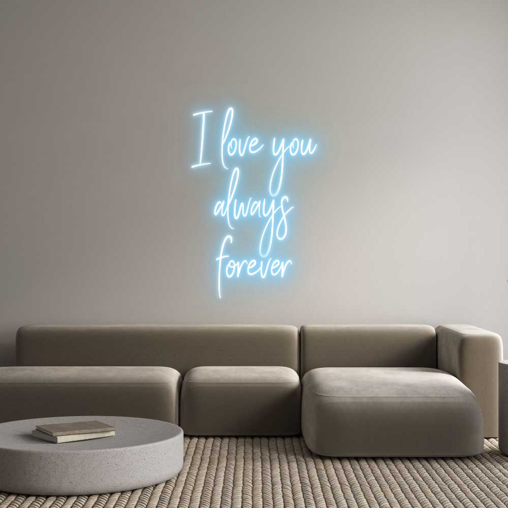 Custom Neon Sign Online Editor I love you
a...