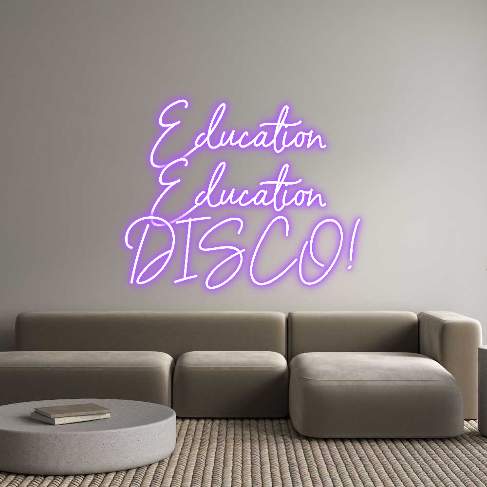 Custom Neon Sign Online Editor Education 
E...