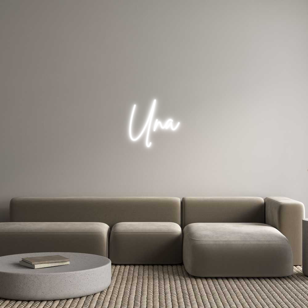 Custom Neon Sign Online Editor Una