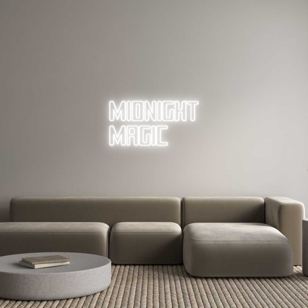 Custom Neon Sign Online Editor MIDNIGHT
MAGIC