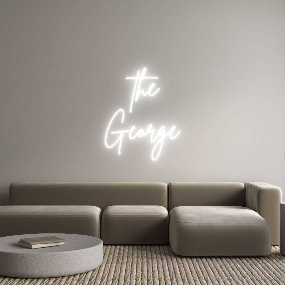 Custom Neon Sign Online Editor the
George