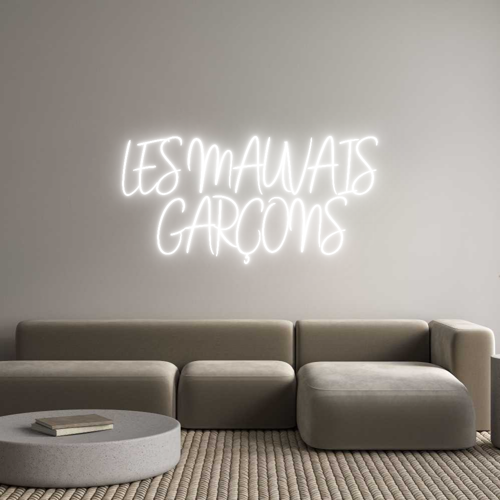 Custom Neon Sign Online Editor LES MAUVAIS
...