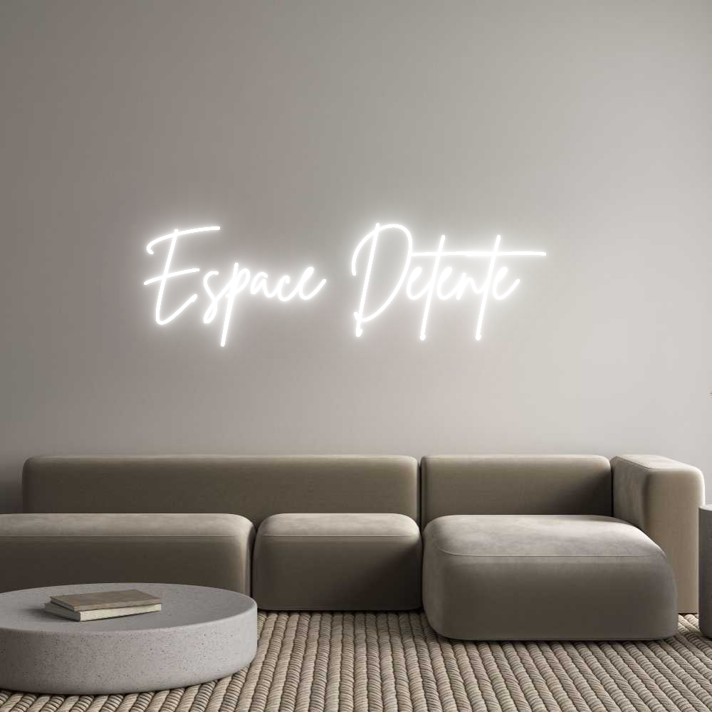 Custom Neon Sign Online Editor Espace Détente