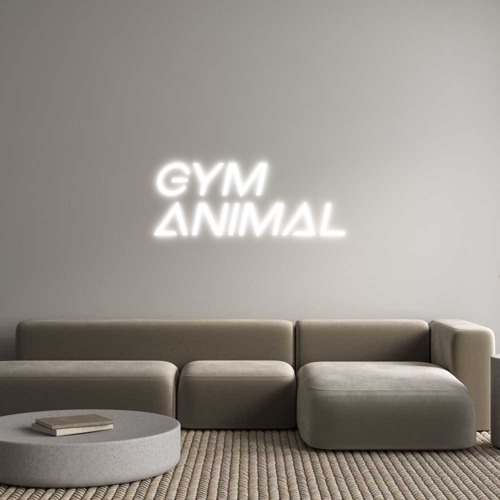 Custom Neon Sign Online Editor Gym
Animal