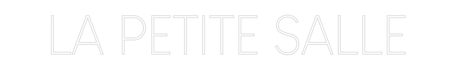 Custom Neon Sign Online Editor LA PETITE SALLE