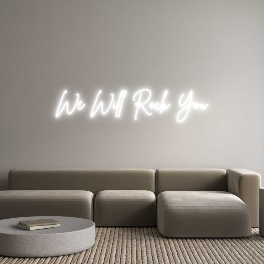 Custom Neon Sign Online Editor We Will Rock ...