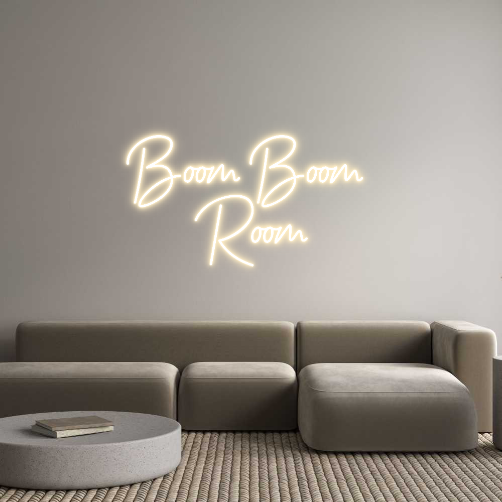 Custom Neon Sign Online Editor Boom Boom 
R...
