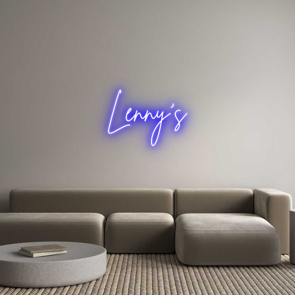 Custom Neon Sign Online Editor Lenny's