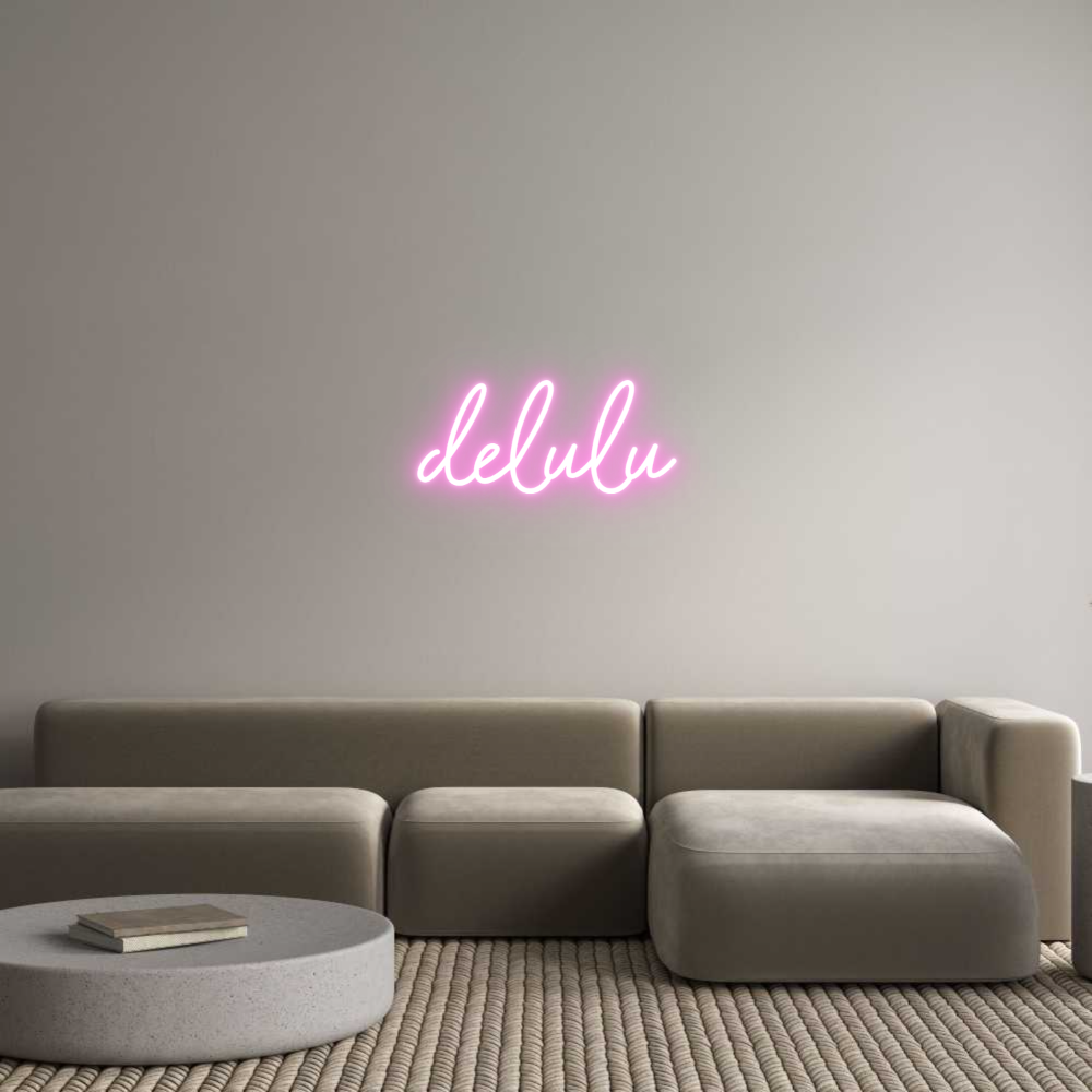 Custom Neon Sign Online Editor delulu