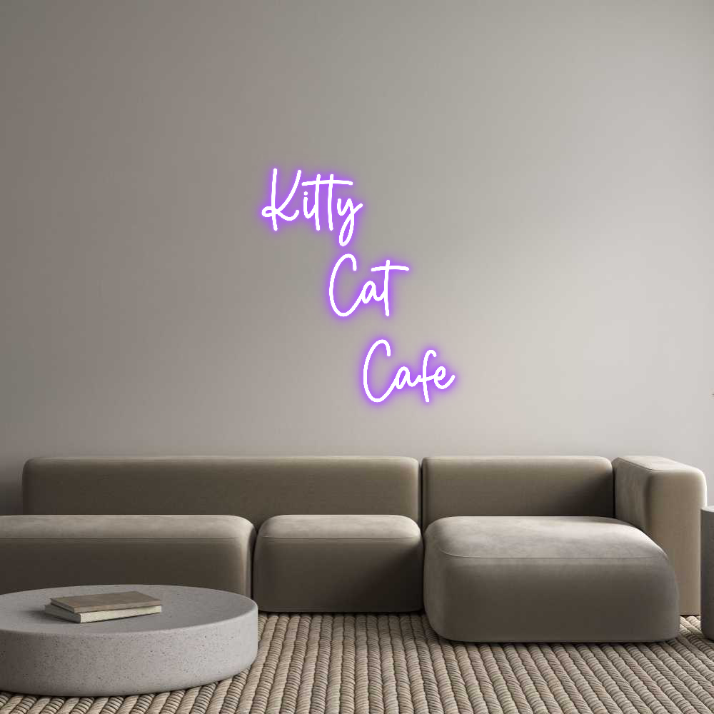 Custom Neon Sign Online Editor Kitty
    Ca...