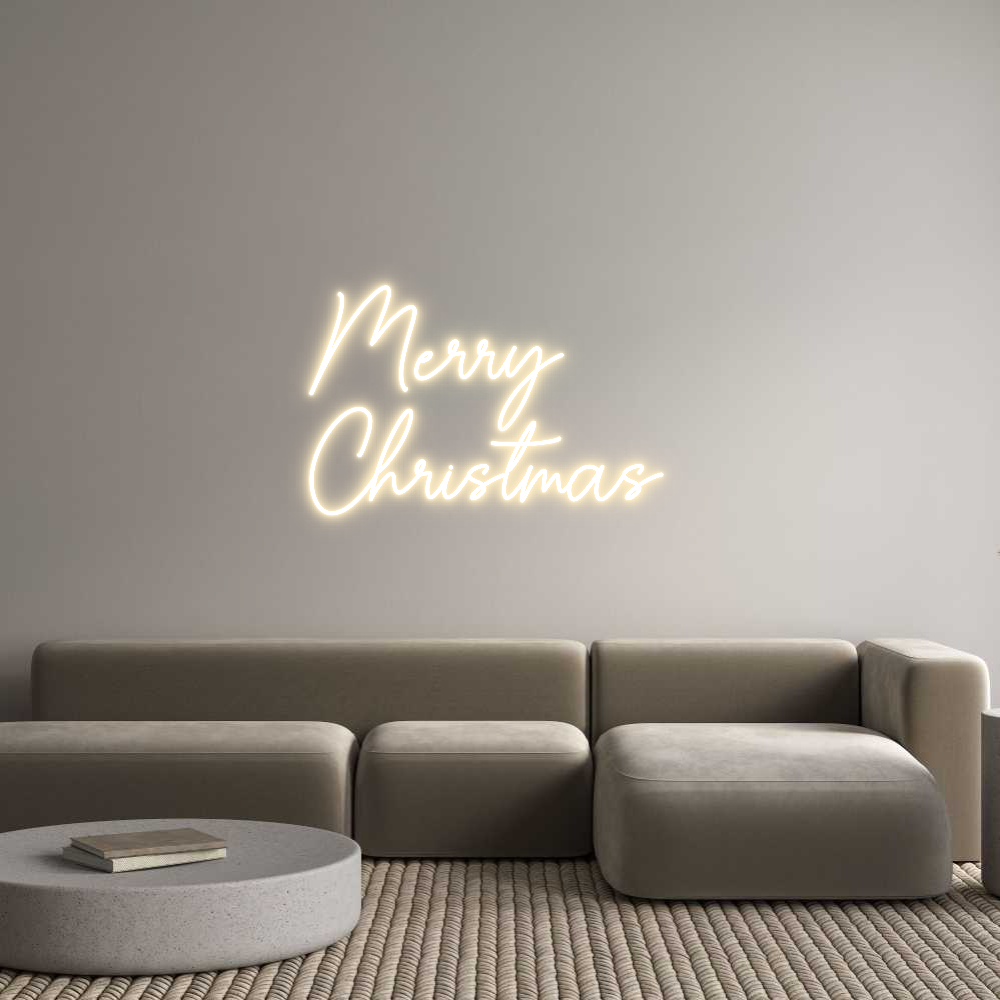 Custom Neon Sign Online Editor Merry 
Chris...