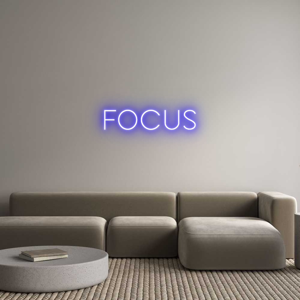 Custom Neon Sign Online Editor focus