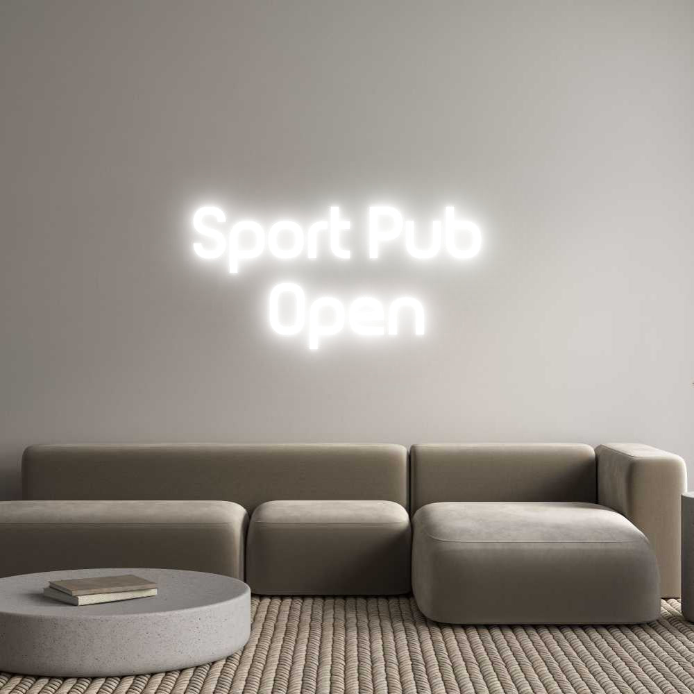 Custom Neon Sign Online Editor Sport Pub 
O...