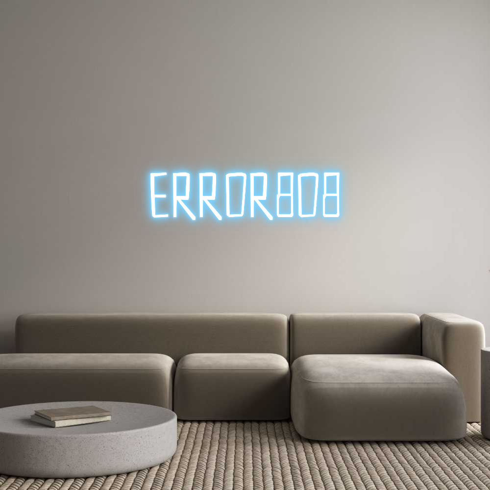 Custom Neon Sign Online Editor ERROR808