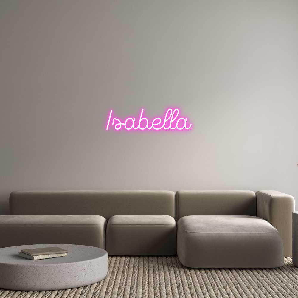 Custom Neon Sign Online Editor Isabella