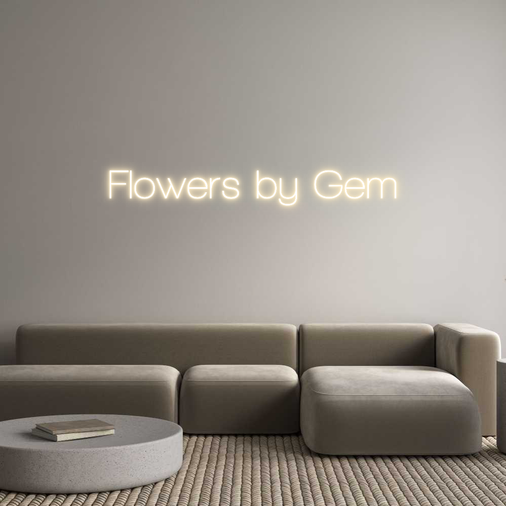 Custom Neon Sign Online Editor Flowers by Ge...