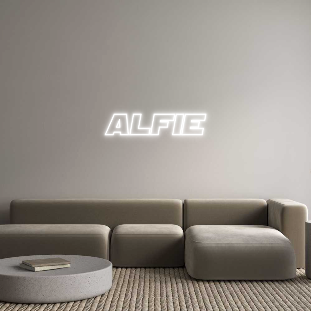Custom Neon Sign Online Editor Alfie