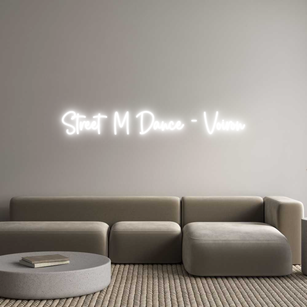 Custom Neon Sign Online Editor Street M Danc...
