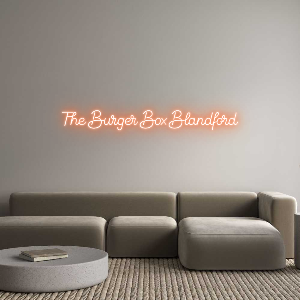 Custom Neon Sign Online Editor The Burger Bo...