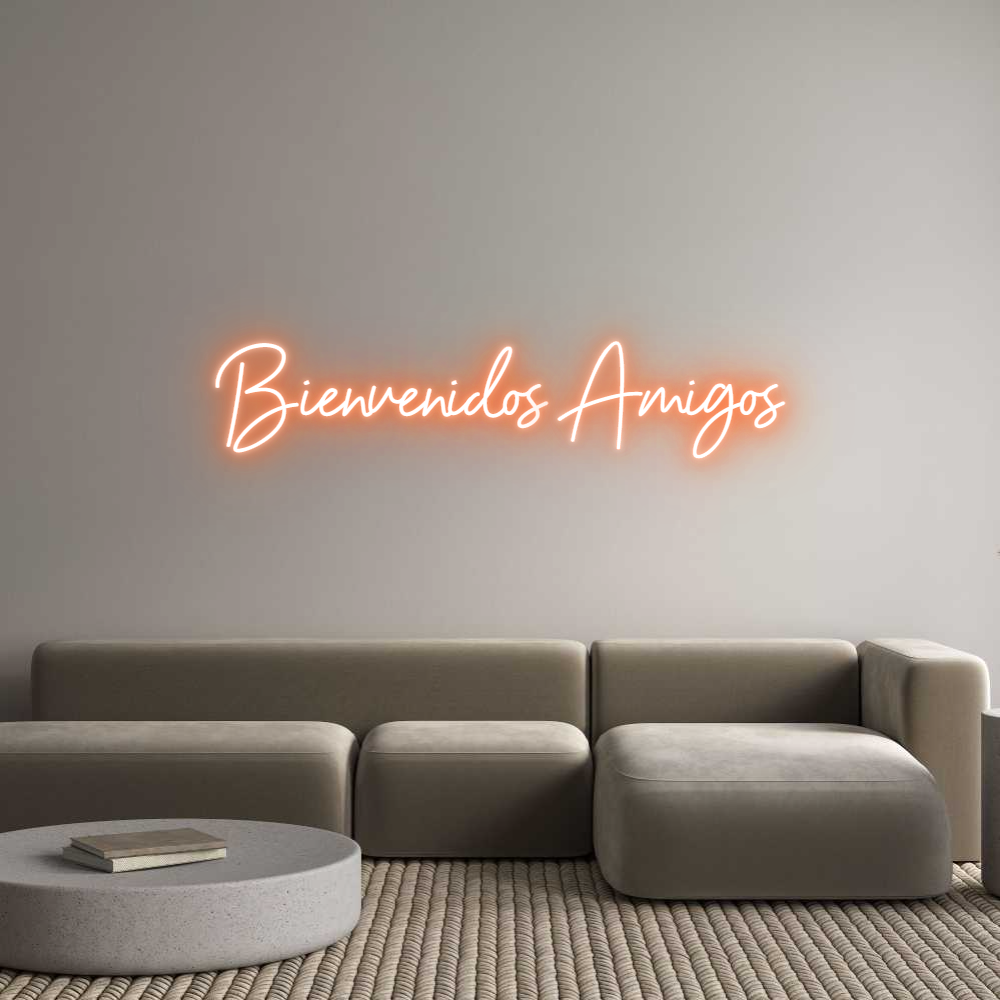 Custom Neon Sign Online Editor Bienvenidos A...