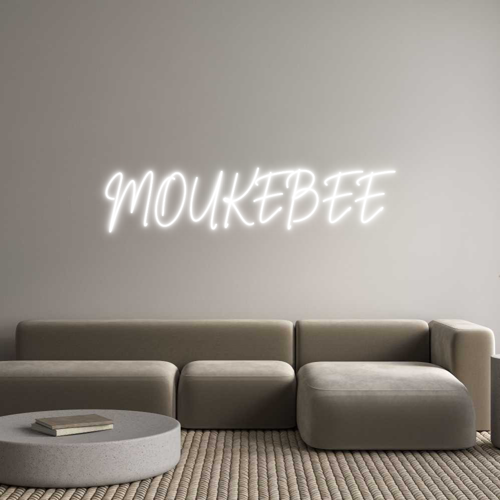 Custom Neon Sign Online Editor MOUKEBEE