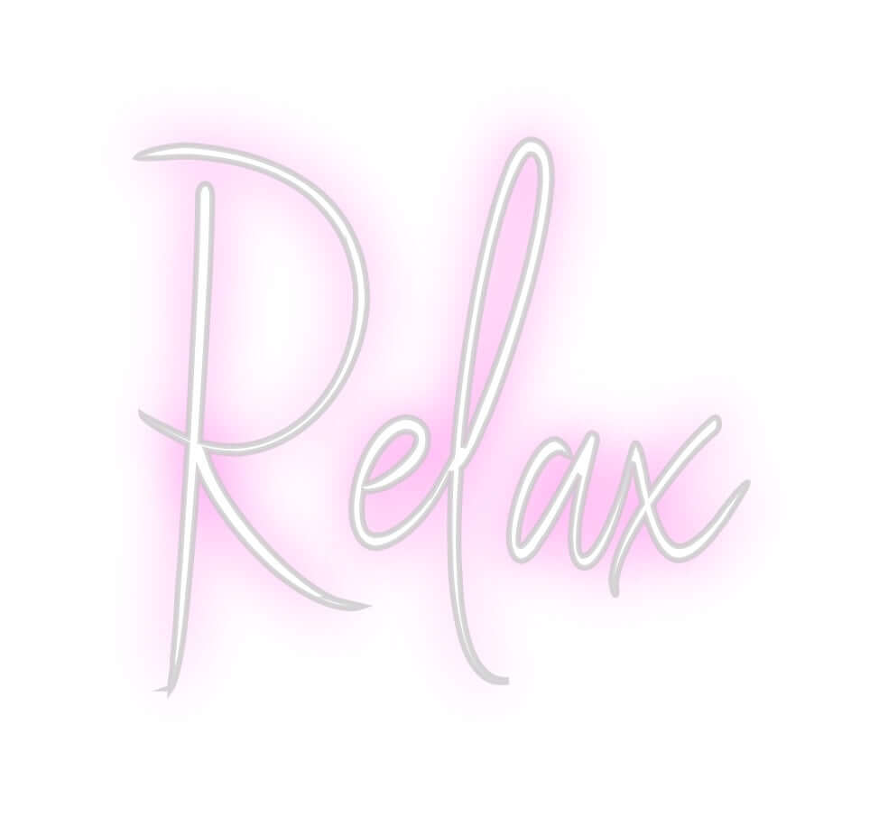 Custom Neon Sign Online Editor Relax